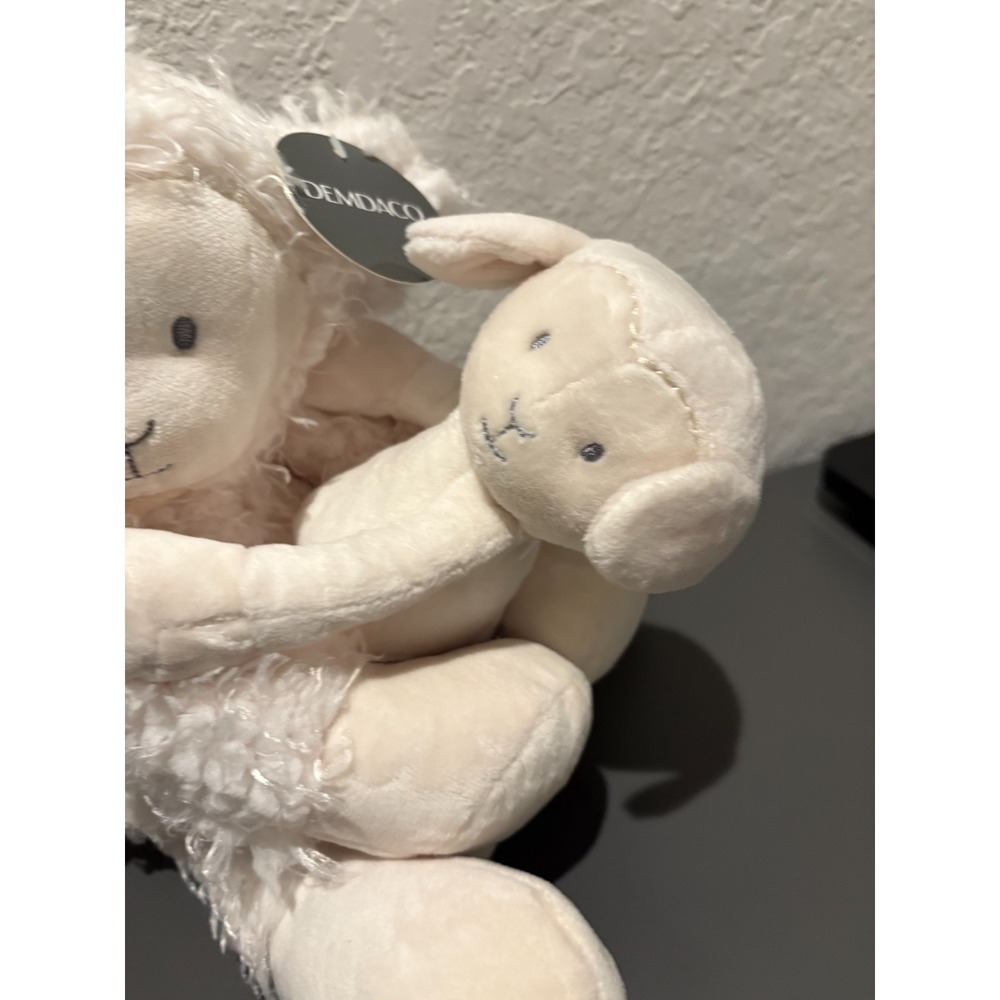 NWT DEMDACO "Wrapped in Prayer" You & Me Lamb Plush Baby Stuffed Animal 16" - Picture 3 of 12